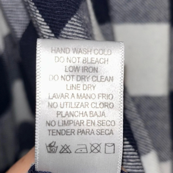 OFF THE SHOULDER BUFFALO CHECK TOP L - Picture 6 of 6